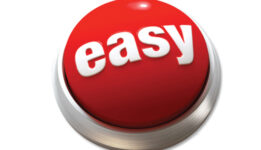 Red Button that reads Easy